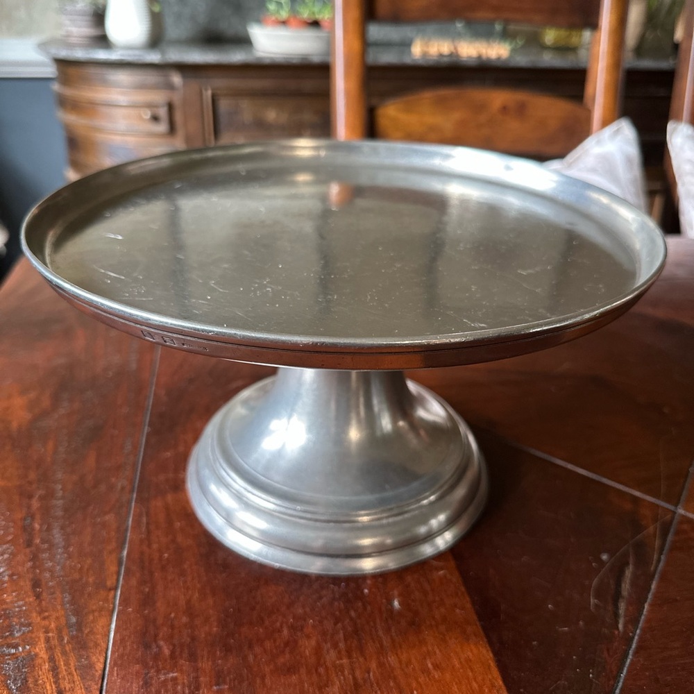 Pewter Cake Stand  / Desert Stand Valpeltro Artale Of Italy